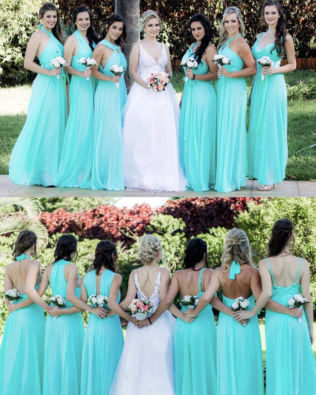 tiffany blue bridesmaid dresses
